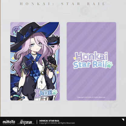 Honkai Star Rail Jade Cat Laser Holographic Collection Ticket miHoYo
