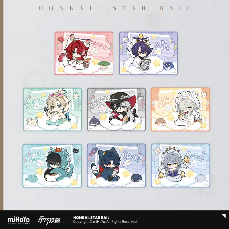 Honkai Star Rail Boys Dorm Chibi Blanket Series All 8 Characters Overview miHoYo