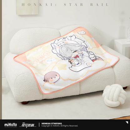 Honkai Star Rail Boys Dorm Chibi Blanket Aventurine Rabbit Onesie Teal Design miHoYo