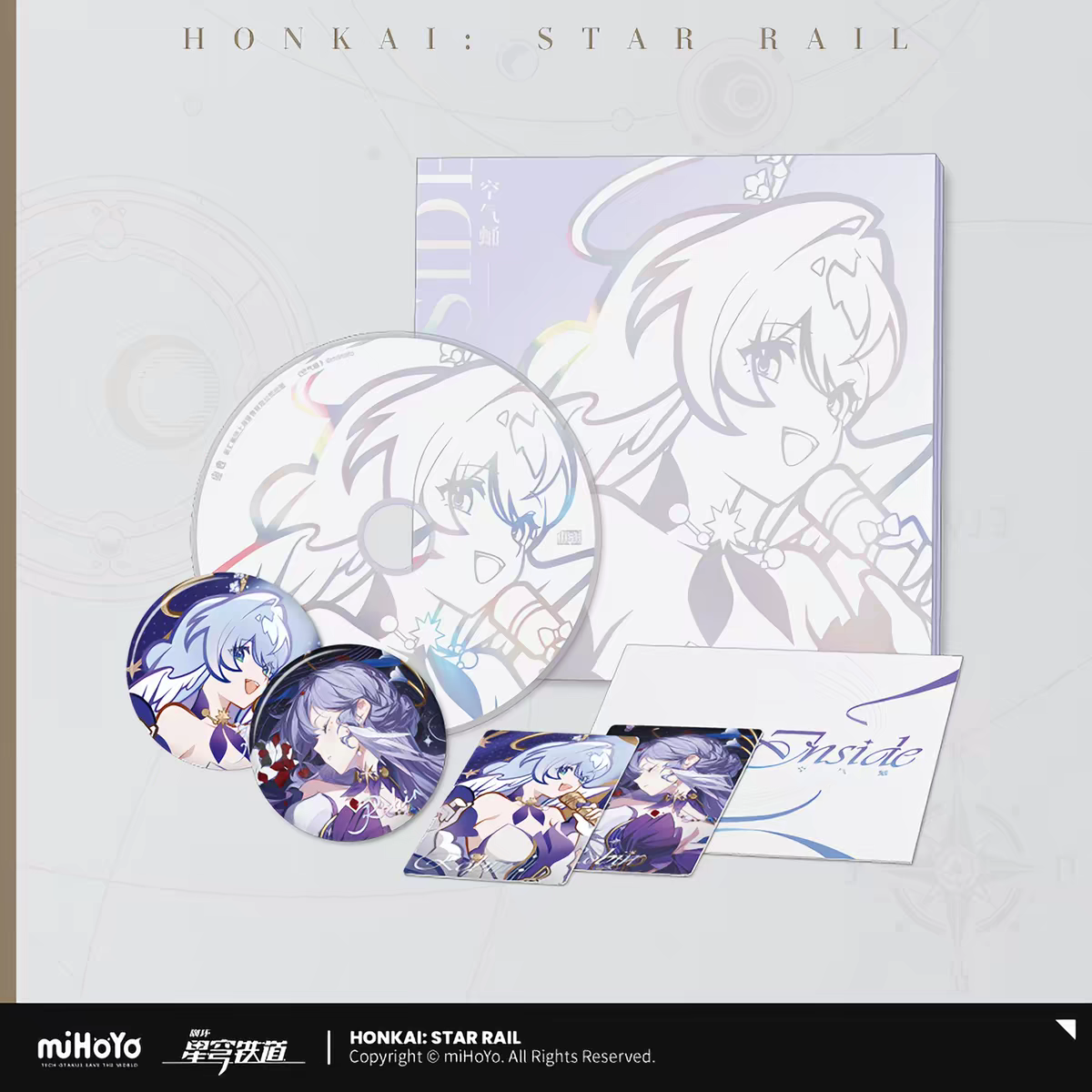 Honkai Star Rail Robin Inside Official CD Album Full Set Contents Badges Cards miHoYo