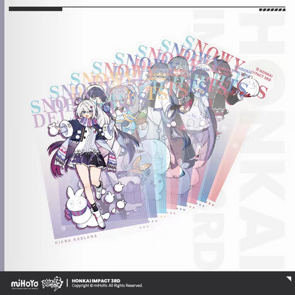 Honkai Impact 3 Snowy Delights PET Postcard Series All Characters Fan Display miHoYo