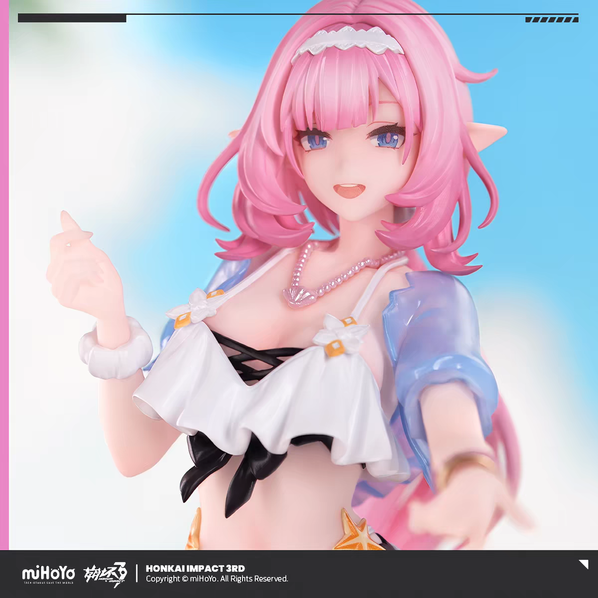 Honkai Impact 3 Elysia 1/8 Scale Figure Summer Fairy Miss ver. Face Close Up Pink Hair miHoYo
