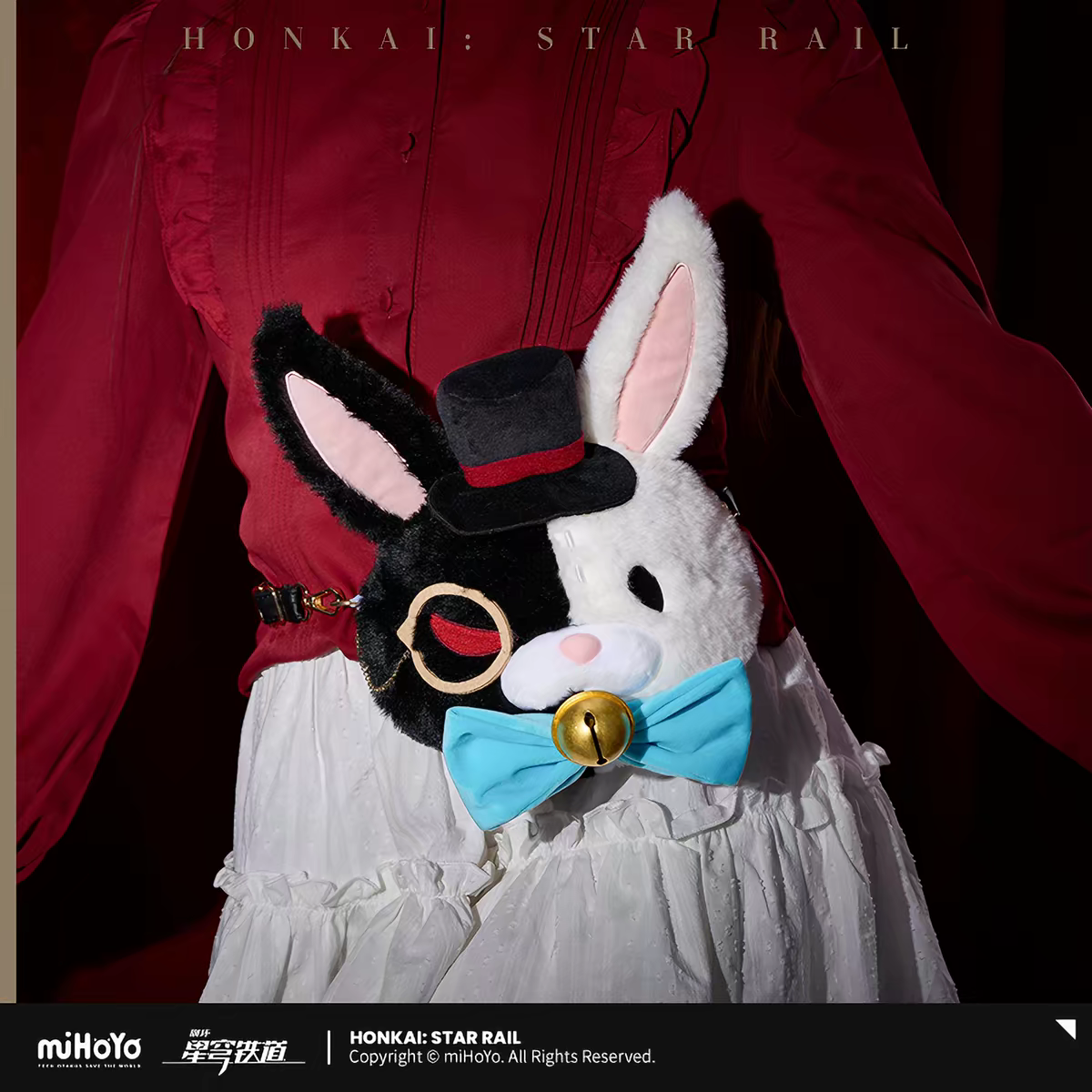 Honkai Star Rail Aventurine Plush Crossbody Bag Worn Lifestyle Front View miHoYo