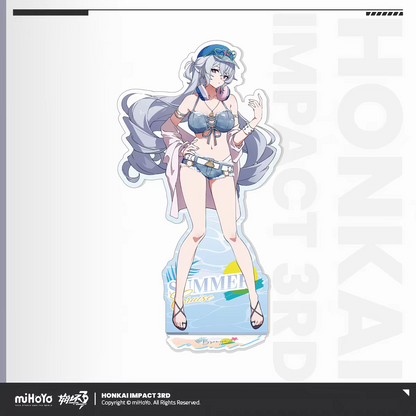 Honkai Impact 3 Summer Cruise Vol.6 Acrylic Stand Bronya Zaychik Grey Lace Bikini Blue Beret miHoYo