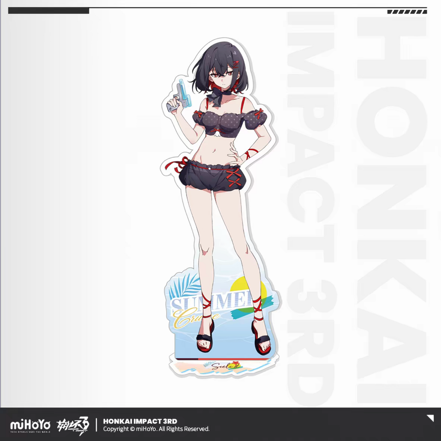 Honkai Impact 3 Summer Cruise Vol.6 Acrylic Stand Seele Vollerei Gothic Dark Bikini Water Gun miHoYo