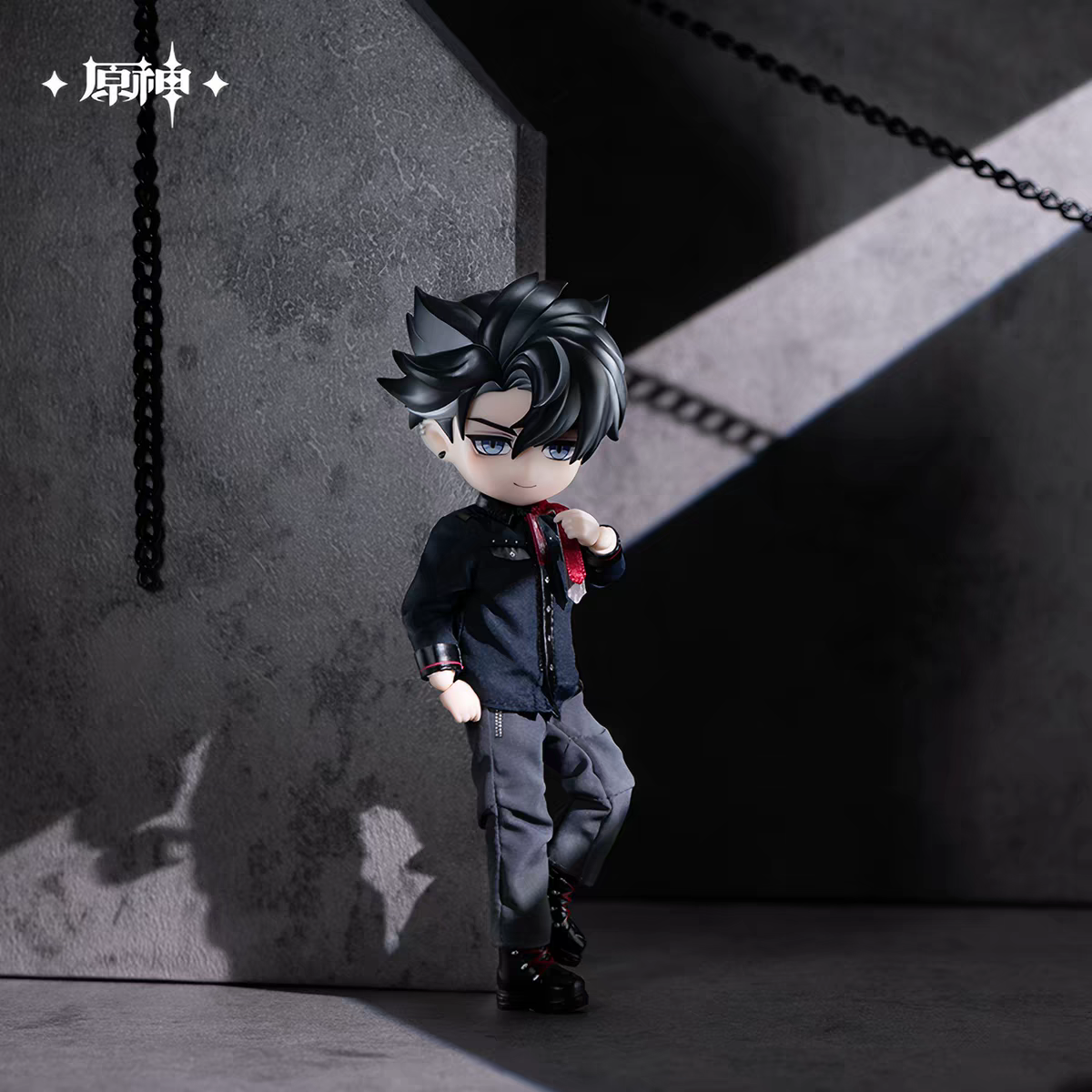 Genshin Impact Wriothesley Articulated Doll Standing Pose Red Necktie Cargo Pants miHoYo