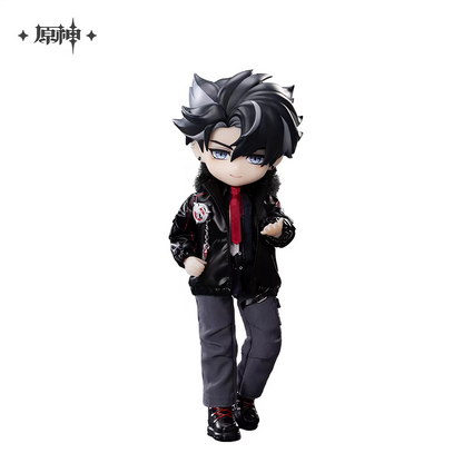 Genshin Impact Wriothesley Outfit Change Articulated Doll Full Body Front View Black Leather Jacket miHoYo