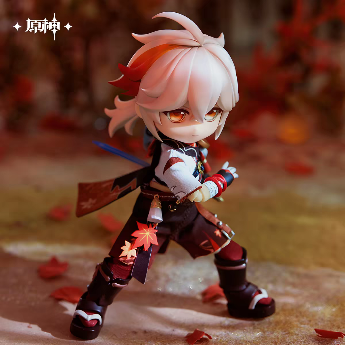 Genshin Impact Kazuha Outfit Change Articulated Doll Battle Stance Wide Leg Pose Katana miHoYo