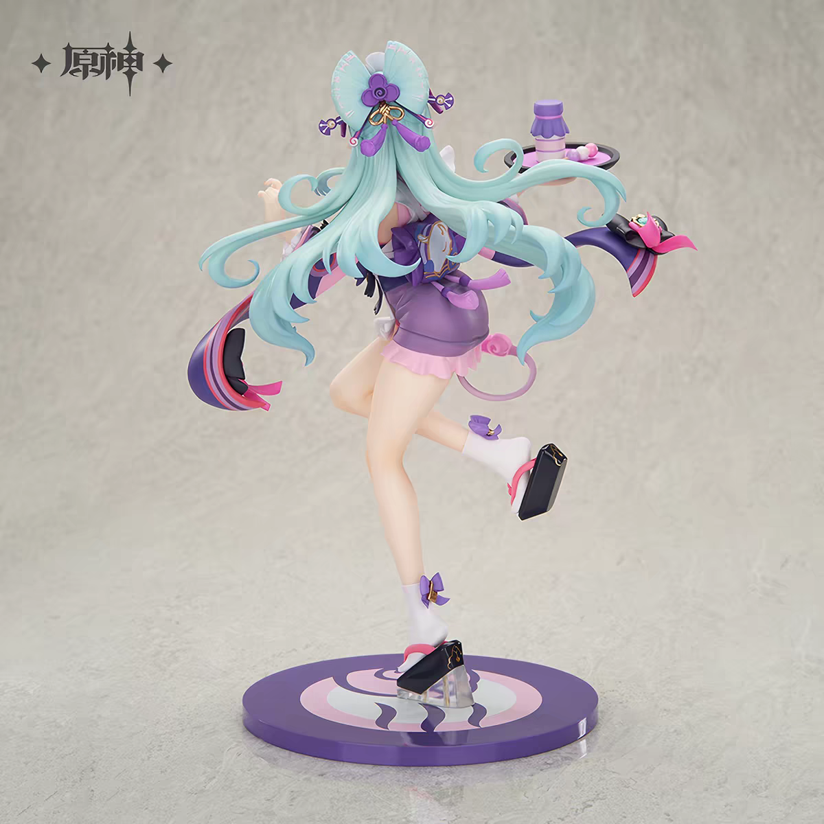 Genshin Impact Sigewinne Dreamy Moonlit Reverie 1/8 Scale Figure Back View Mint Twin Tails Swirl Base miHoYo