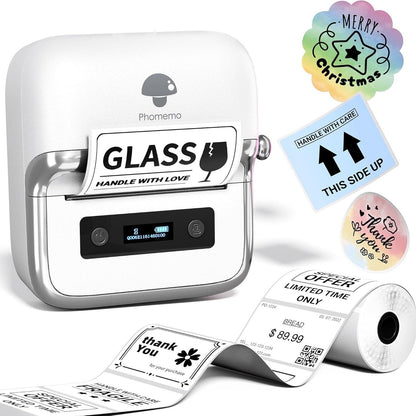 Phomemo M250 Bluetooth Label Maker with Label Roll