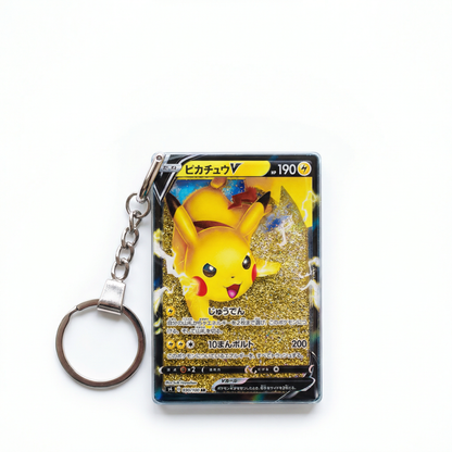 Pikachu Quicksand Keychain Figurine – Pokémon Liquid Sand Stress Relief Toy