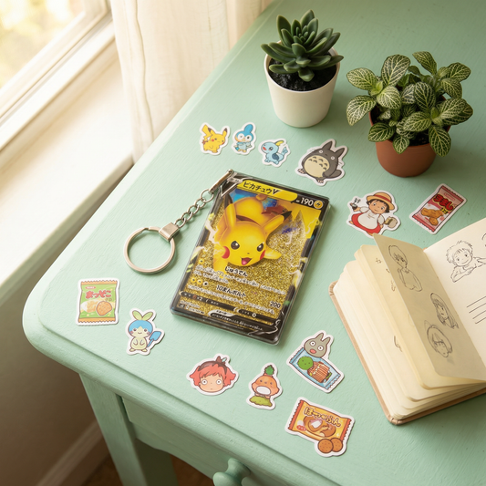Pikachu Quicksand Keychain Figurine – Pokémon Liquid Sand Stress Relief Toy