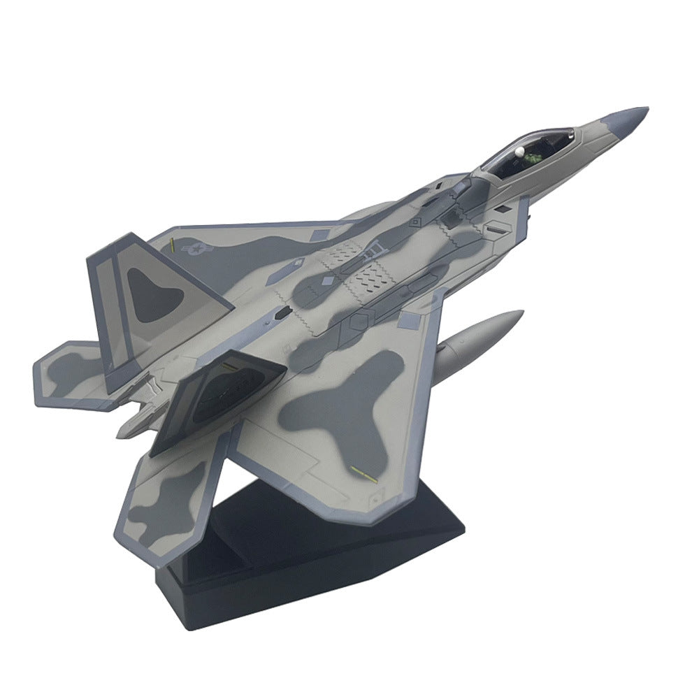 1/100 F-22 Raptor Diecast Fighter Jet Model
