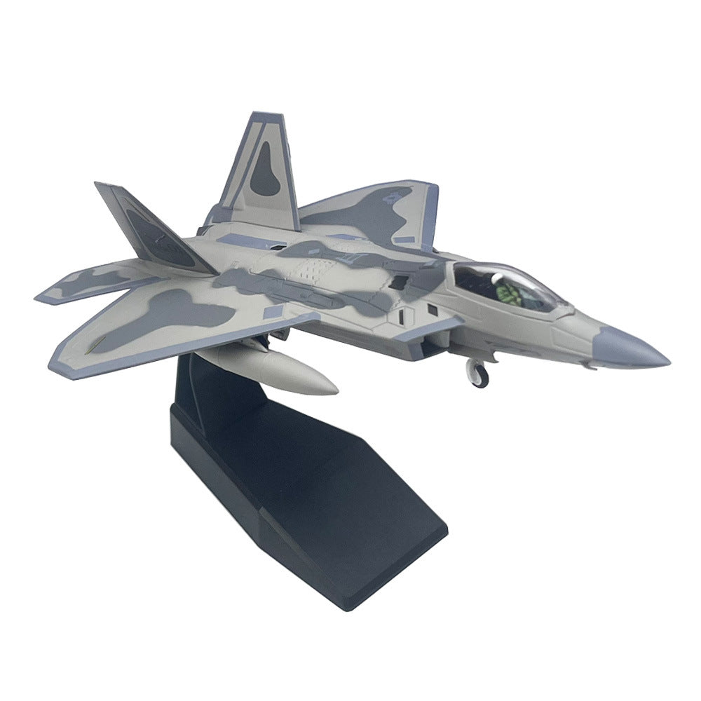 1/100 F-22 Raptor Diecast Fighter Jet Model