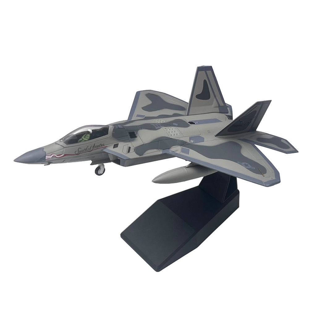 1/100 F-22 Raptor Diecast Fighter Jet Model