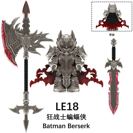 Batman Berserk Building Blocks Figure w/ Hell Axe & Weapons