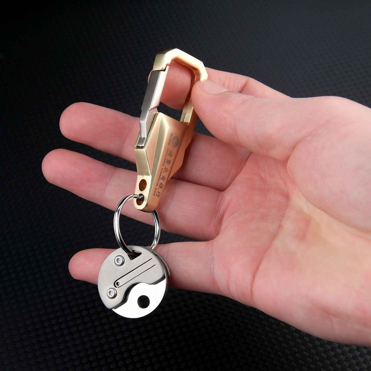 Titanium Mini Folding Coin Knife - Keychain Utility Tool
