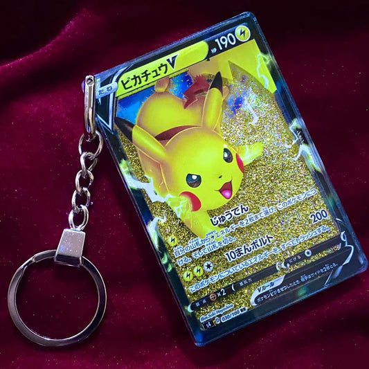 Pikachu Quicksand Keychain Figurine – Pokémon Liquid Sand Stress Relief Toy