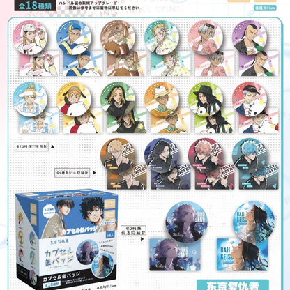 75mm Anime Enamel Pin Badge Blind Box Set