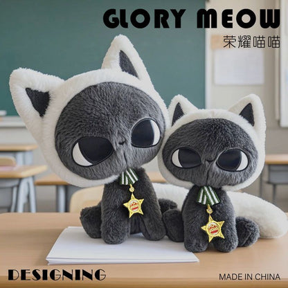 Big Head Star Moon Cat Plush Stuffed Animal Doll Cute Gift