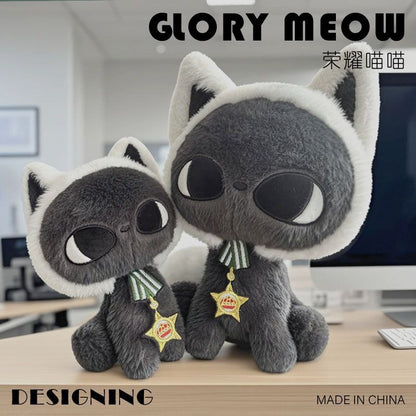 Big Head Star Moon Cat Plush Stuffed Animal Doll Cute Gift