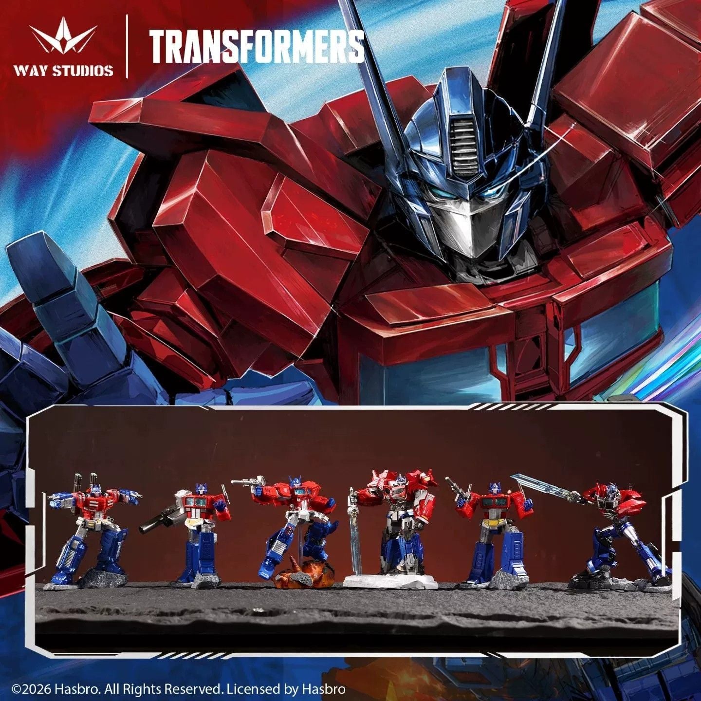 WAY STUDIOS Transformers Leader Blind Box Optimus Prime Collectible Figure