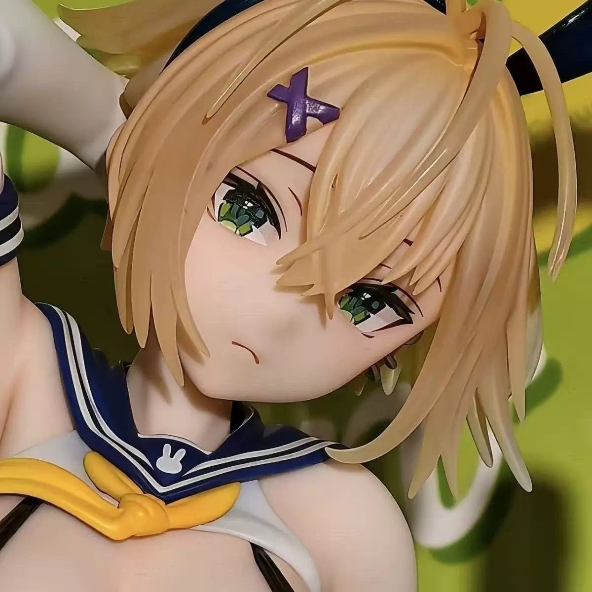 TK Studio Reverse Bunny Girl Kouhai-chan 1/6 Scale Anime Figure – Black Stockings Roller Skate Short Hair Blonde Collectible Statue