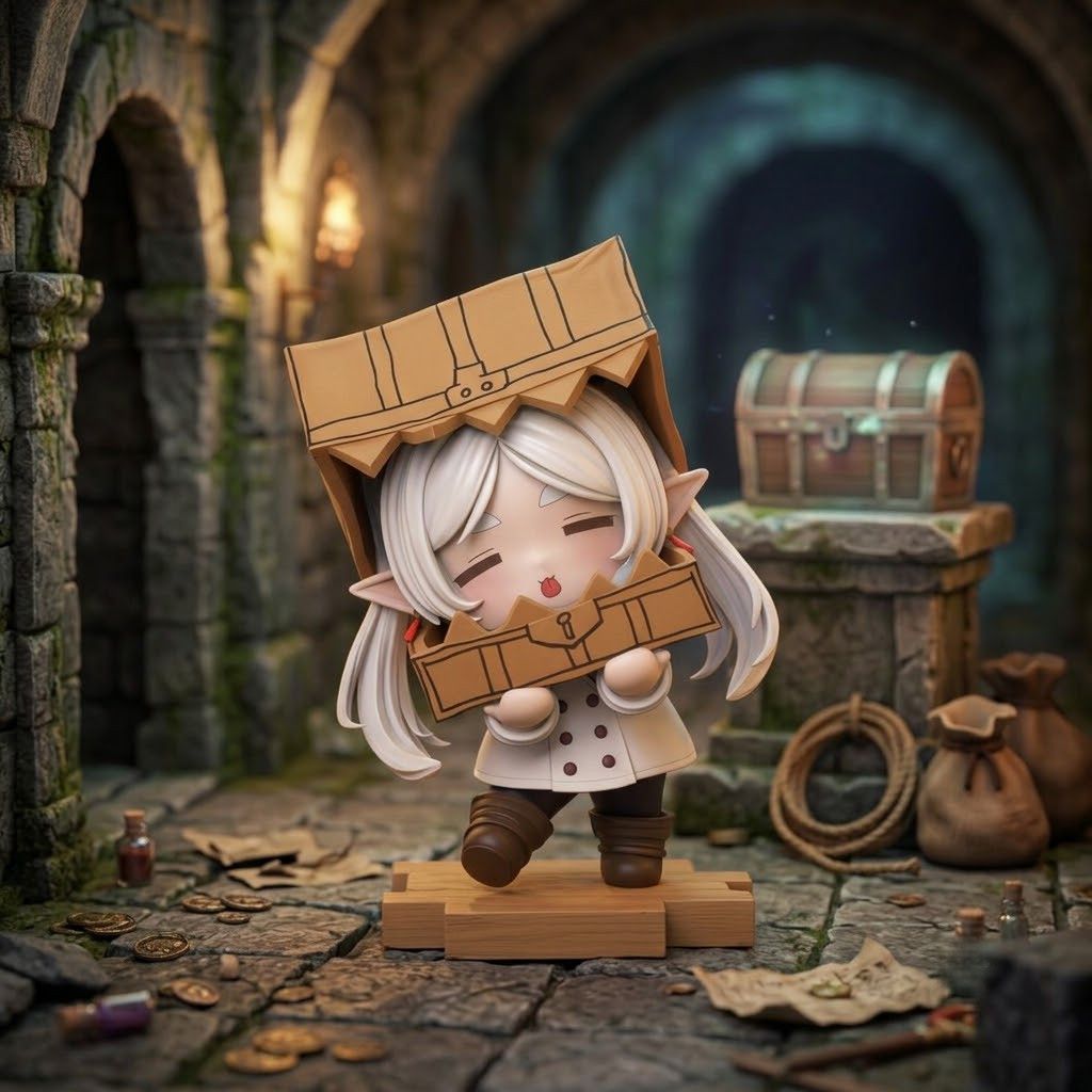 Frieren Beyond Journey's End Treasure Chest Chibi Figure