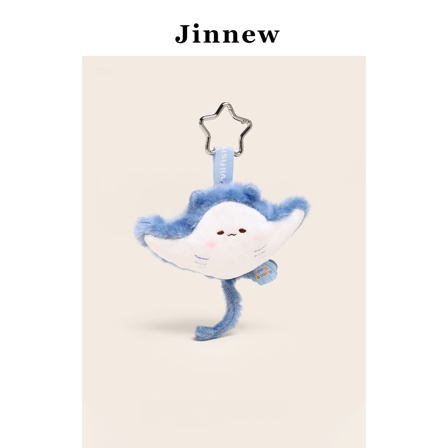 Jinnew Ocean Animal Plush Keychain Bag Charm