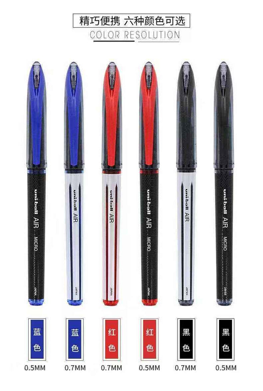 Japan Mitsubishi Uni-ball AIR Pen, UBA188 Direct Liquid Fountain Pen, 0.5mm Drawing Pen Three-pack