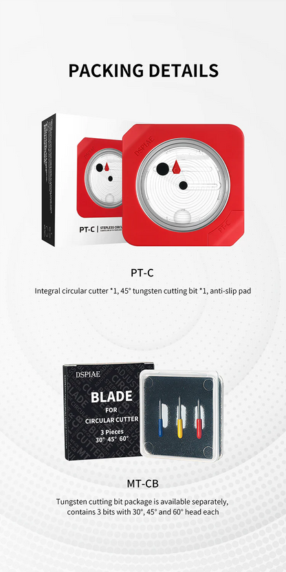DSPIAE PT-C Integral Circular Cutter | Precision!
