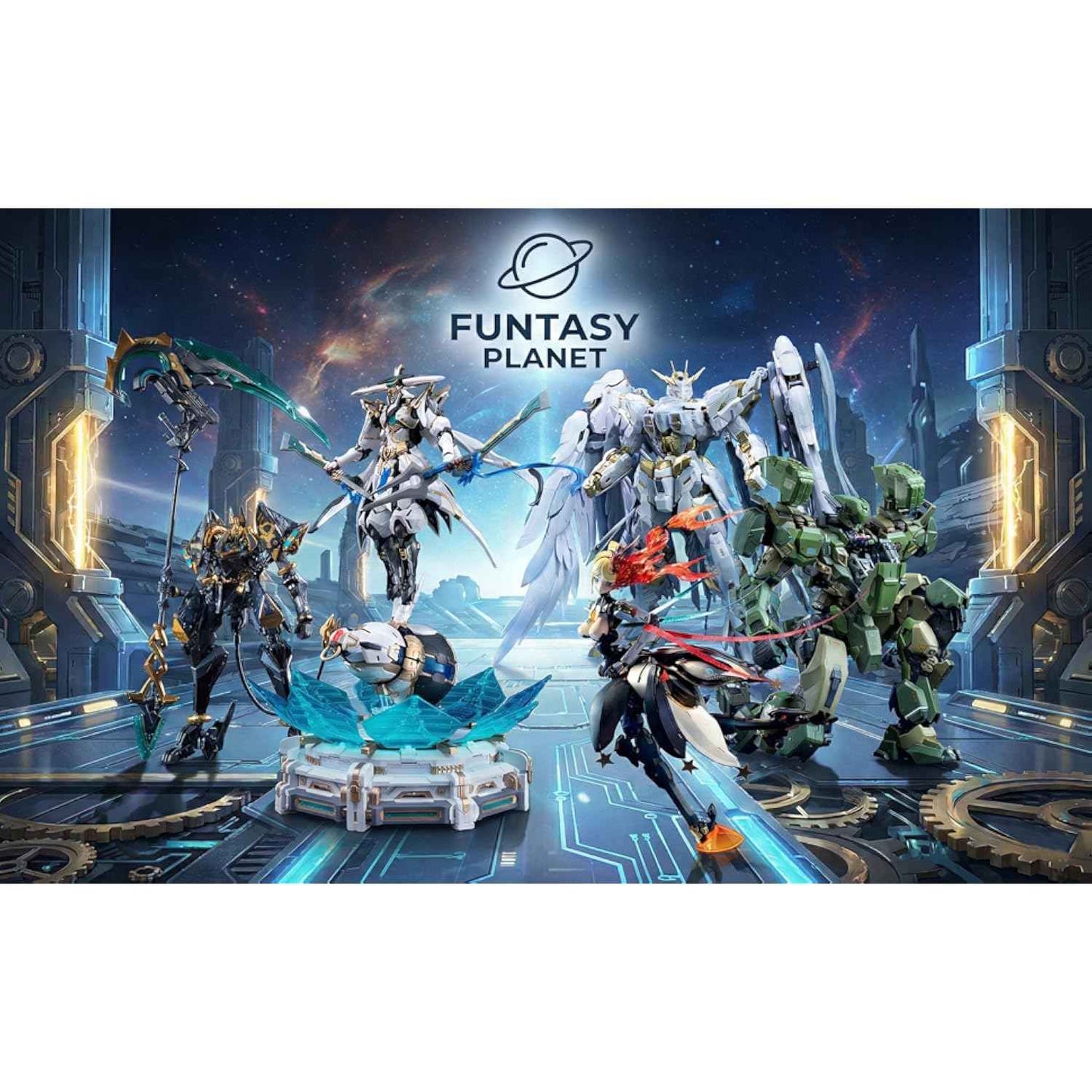 Funtasy Planet Action Figures 1/100 Scale Model Kits for Adults, Idas Technology Asgard & Support Machine Ragnarok, Mecha Model Kit Articula