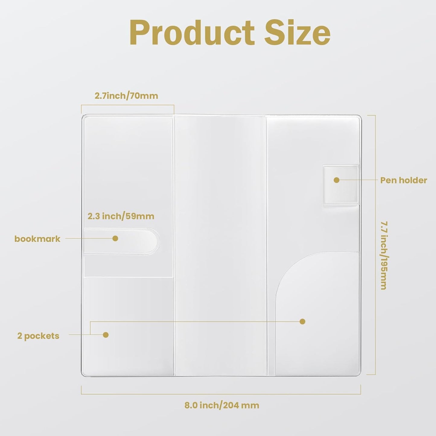 PVC Clear Cover for Hobonichi Weeks 3-Pack