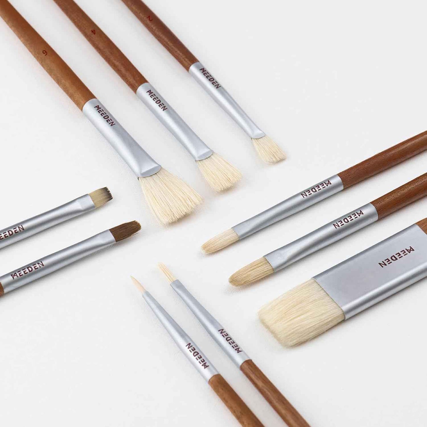 MEEDEN Artist Oil Paint Brush Set 10 Pack