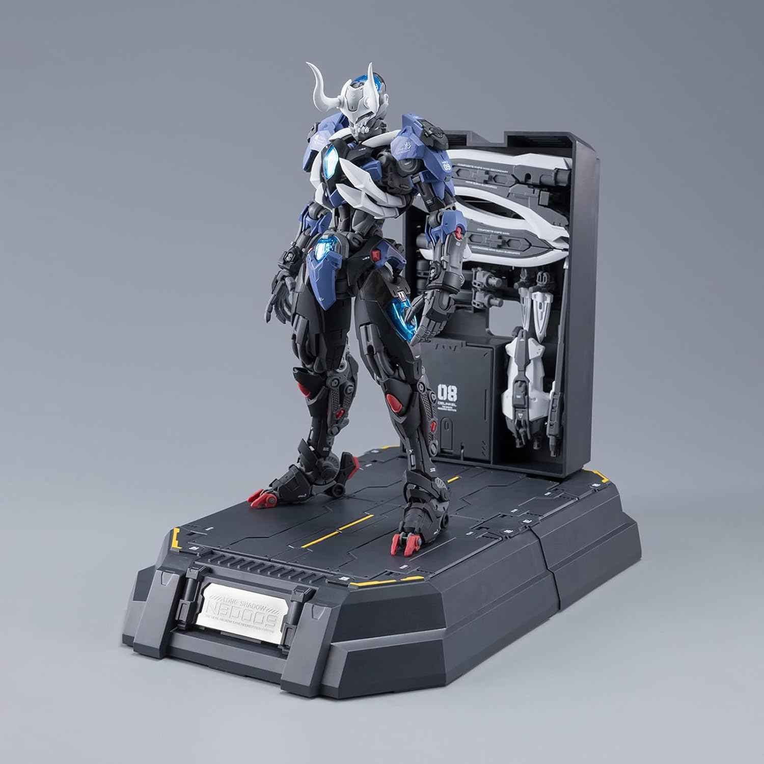 Plastic Model Action Figures Kits, Flame Soul Emperor of Flame, 8.66in Mecha Model, 1:100 Collectible Easy to Assem