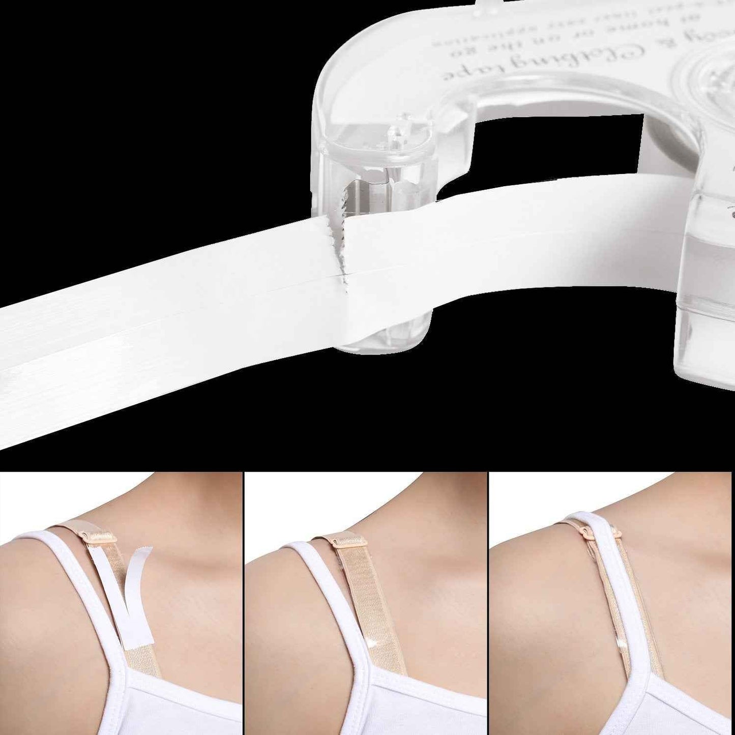 Double Sided Body Clothing Invisible Lingerie Tape Dispenser 4 Pack