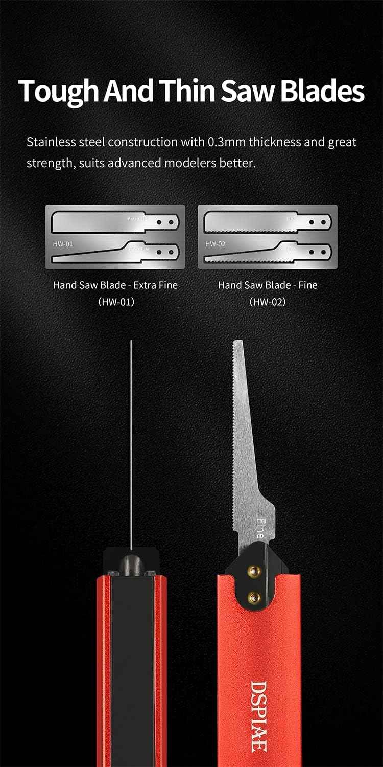 DSPIAE Aluminium Mini Hand Saw For Scale Model Miniature (AT-HW) - TTpen