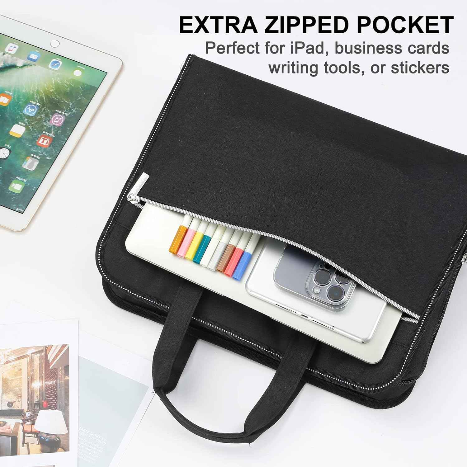 26 Pockets Expanding A4 File Folder Organizer with Handle - TTpen