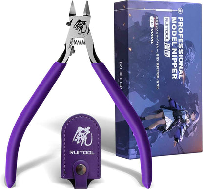 RUITOOL Model Nipper RM 1.0 Purple for Plastic Models