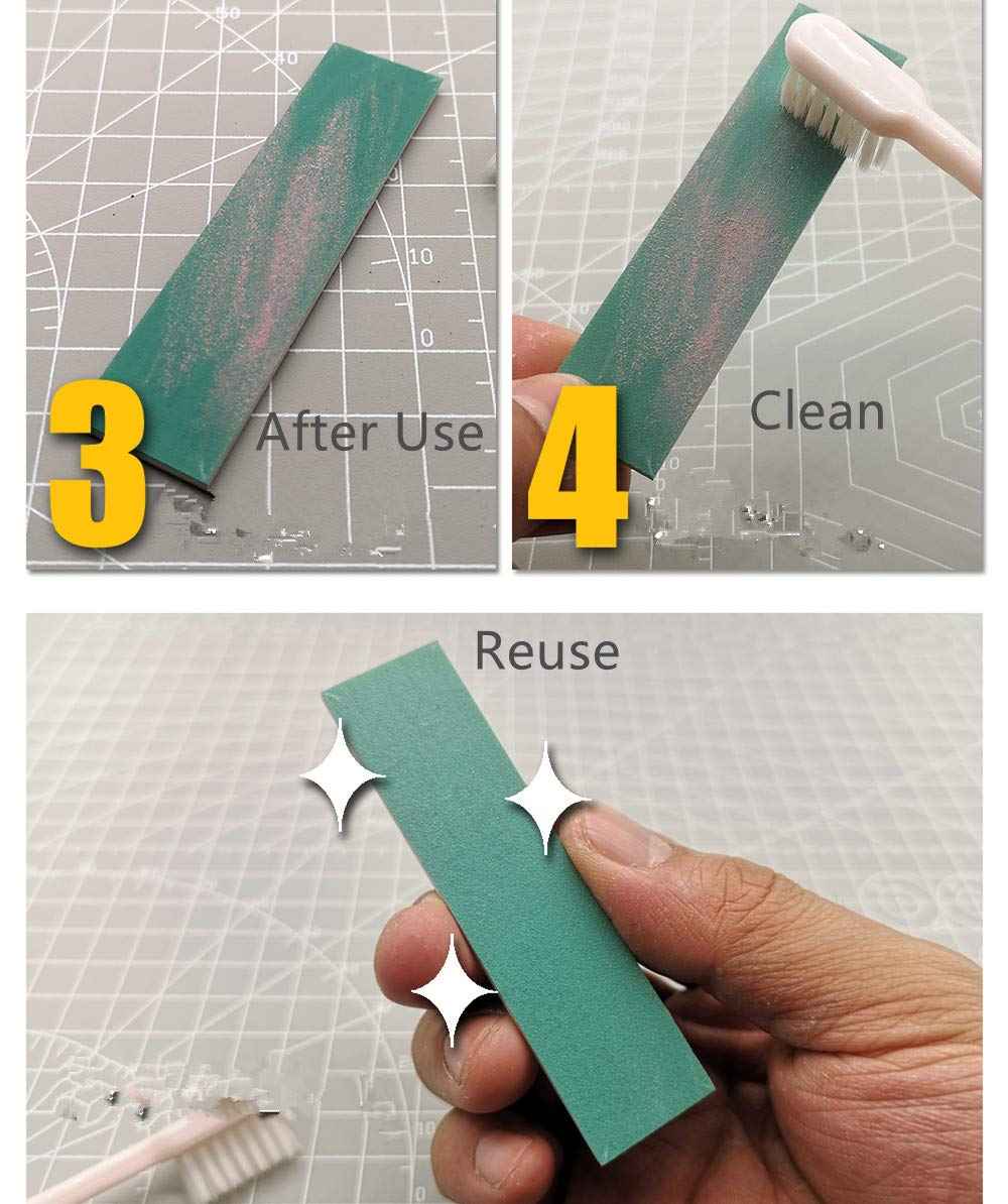 125PCS Wet/Dry Reuse Wear-Resisting Sticky Sandpaper Assorted Grit - TTpen