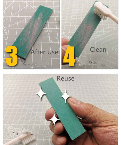125PCS Wet/Dry Reuse Wear-Resisting Sticky Sandpaper Assorted Grit - TTpen