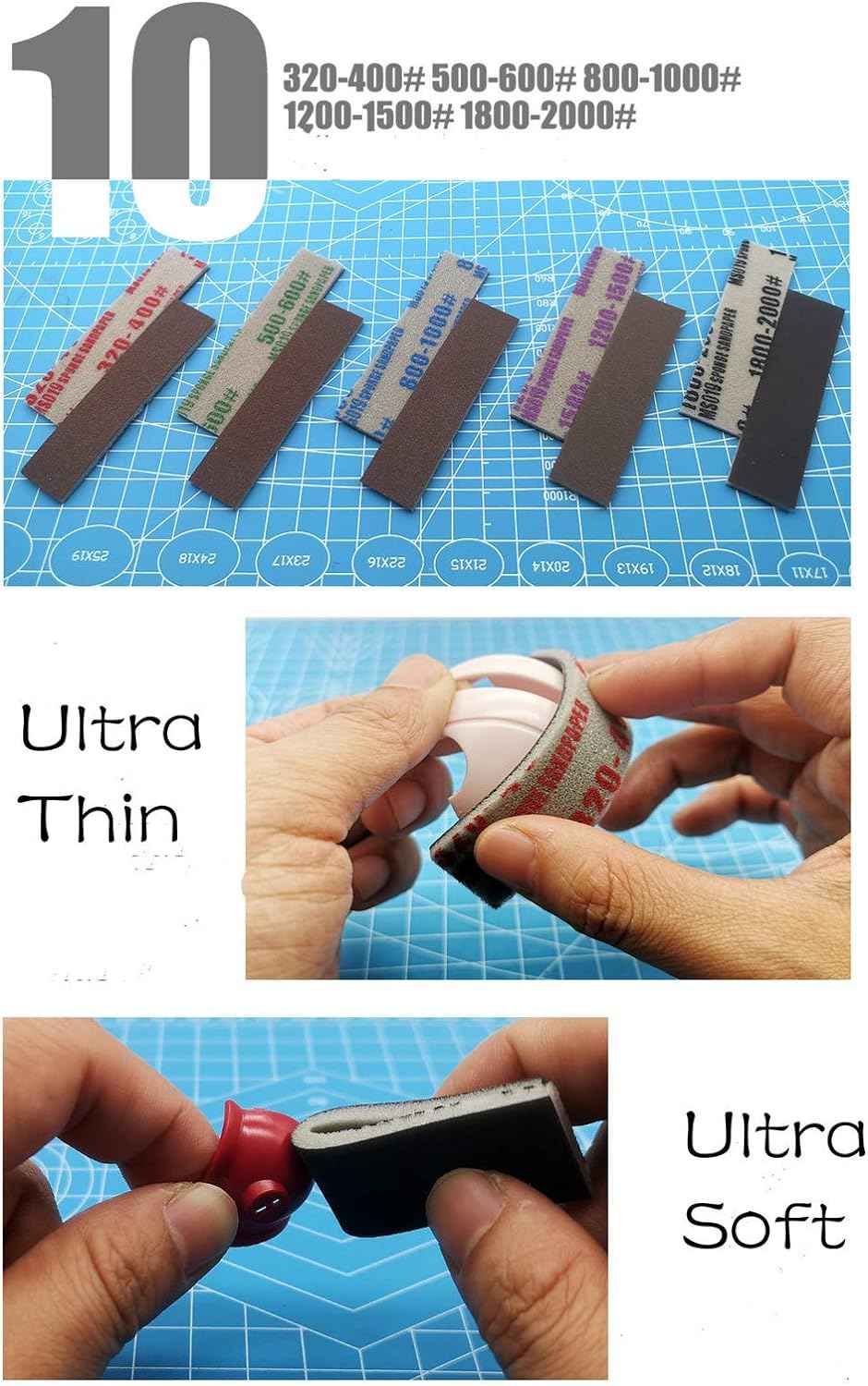 50PCS Hobby Model Craft Tools All Purpose Sanding Sponge - TTpen