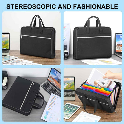 26 Pockets Expanding A4 File Folder Organizer with Handle - TTpen