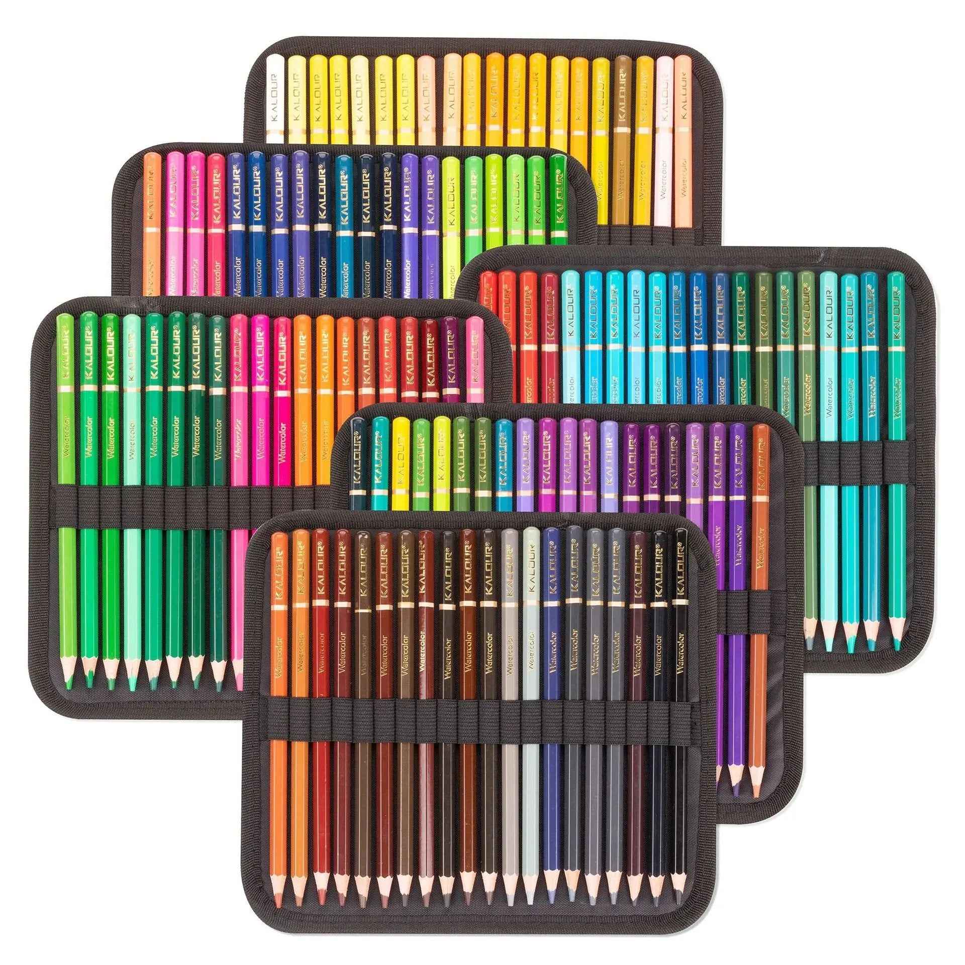 KALOUR 120 Watercolor Pencils Set with Carrying Case - TTpen