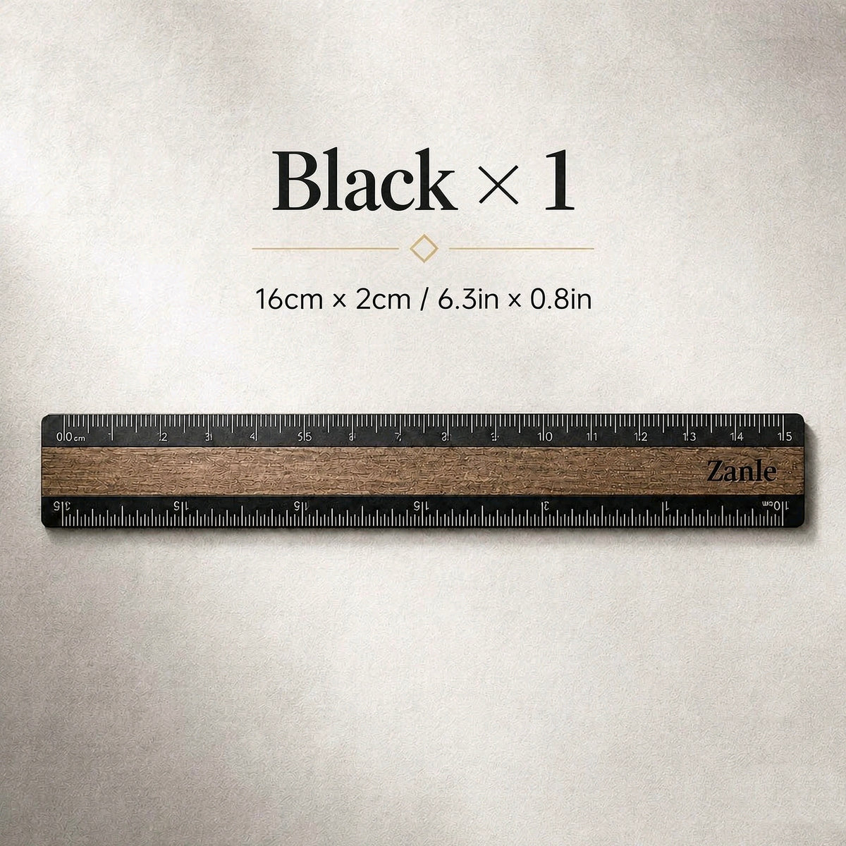 Zanle Aluminum Alloy Wood Grain Ruler