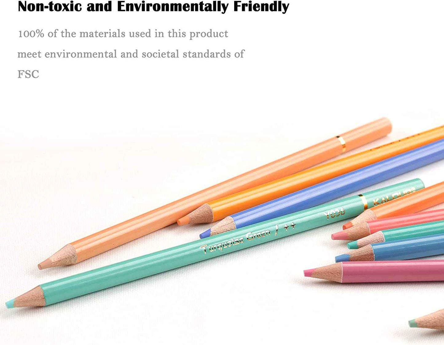KALOUR 50 Macaron Colored Artist Pencils Set for Adults Kids - TTpen