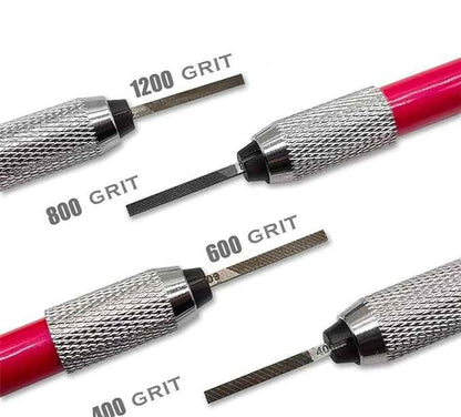 Precision File Set for Scale Model Hobbies 400,600,800,1200 Grit - TTpen