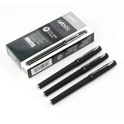 Baoke Artistic Gel Black Ink Pen PC2208 (Pack of 12)