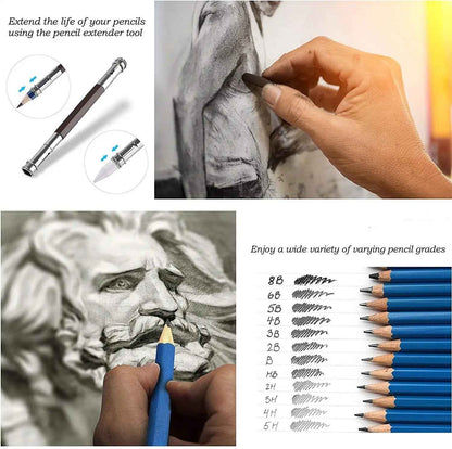 KALOUR 83 Piece Art Drawing Supplies Colored Sketching Pencils Set - TTpen