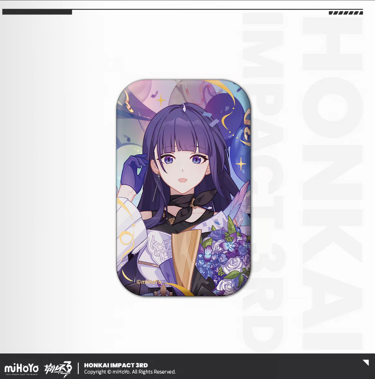 Honkai Impact 3rd Birthday Art Tin Pin Badge Theresa Bronya Himeko Mei Anime Collectible Fan Gift